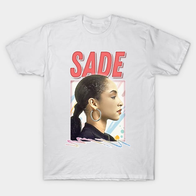 Sade / Retro 1980s Style Fan Design T-Shirt by DankFutura